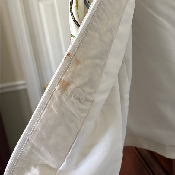 *ANAGE Silk Colorful Swirl Women's Zip Up Jacket Blazer Ribbon Embroidered Retro - Picture 12 of 14